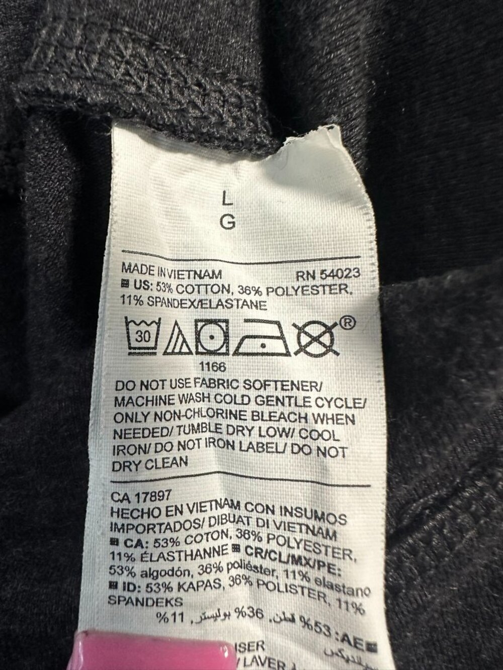 Old Navy Active Go-Dry Balance Charcoal Grey Colorblock Cropped Leggings - Picture 6 of 7